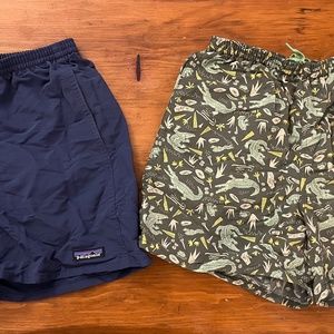 Two Pairs of Patagonia Baggies (5 in.)